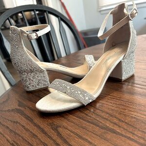 Betsey Johnson Rhinestone Sandal Heels